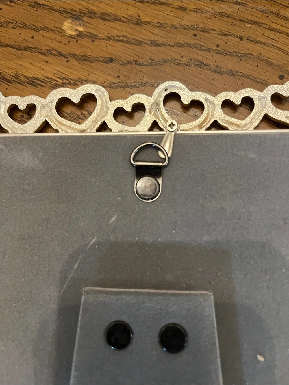 Fetco Silver Heart Accent Photo Frame, 5x7